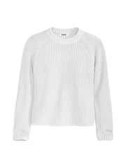 The Jane: Cotton Shaker Stitch Raglan Sleeve Sweater